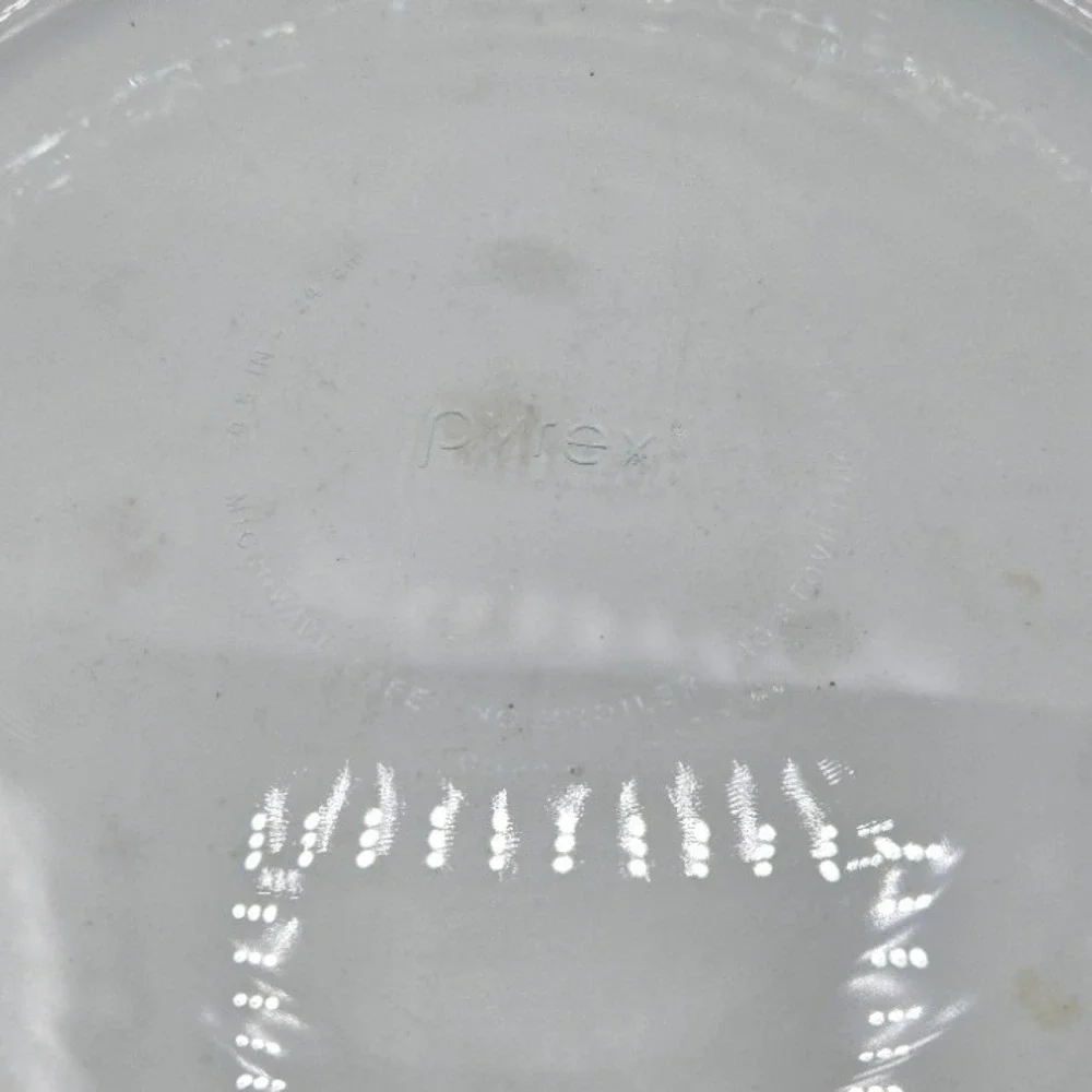 Vintage Pyrex 229 Flavor Saver 9.5 Inch Clear Glass Fluted Deep Pie Dish
